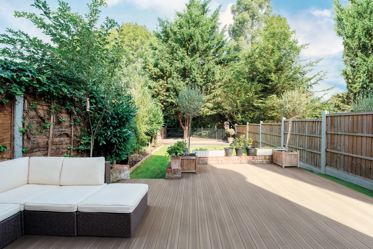 Image d'une terrasse multi-niveaux
